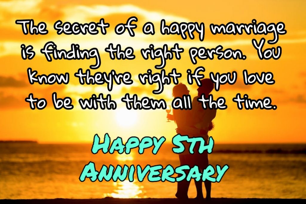 Happy 5th Anniversary Quotes Images Wishes - 2021 Best Collection